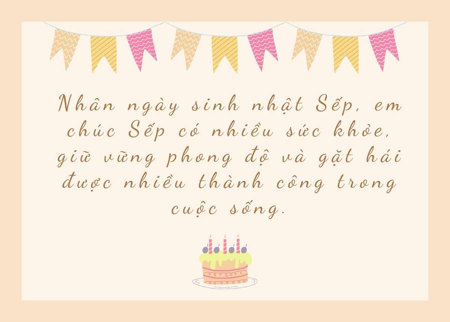 Lời chúc mừng sinh nhật sếp và đồng nghiệp ý nghĩa, ấn tượng