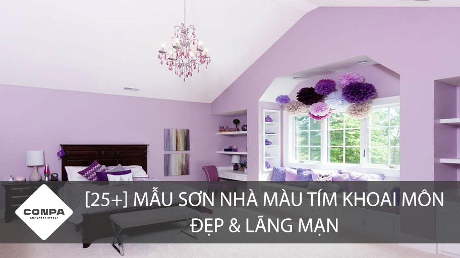 [25+] MẪU SƠN NHÀ MÀU TÍM KHOAI MÔN ĐẸP & LÃNG MẠN