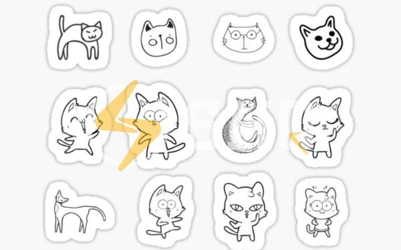 Sticker cute thường dán ở đâu