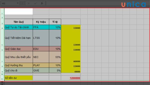 Giãn dòng trong Excel là việc tăng chiều cao của một ô hoặc một hàng để có thể hiển thị được toàn bộ nội dung 