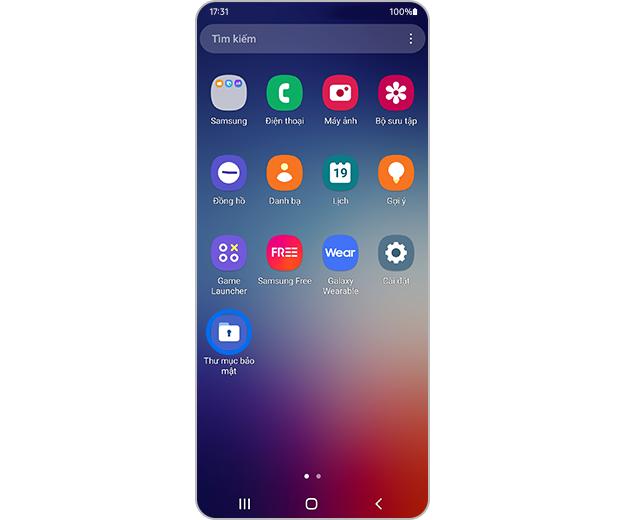 thư mục bảo mật samsung 1