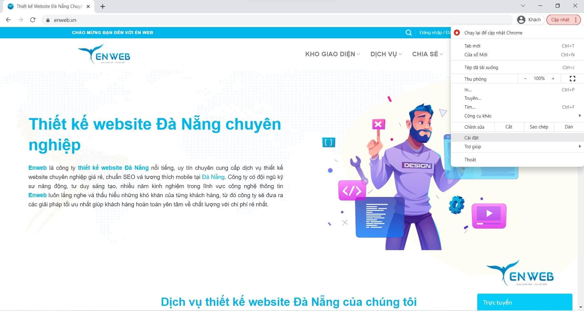 cach xoa trang web mac dinh tren google chrome