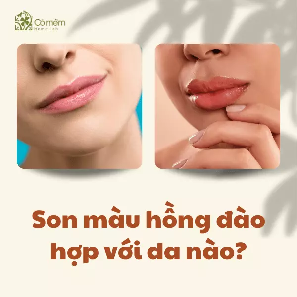 son màu hồng đào hợp với da nào