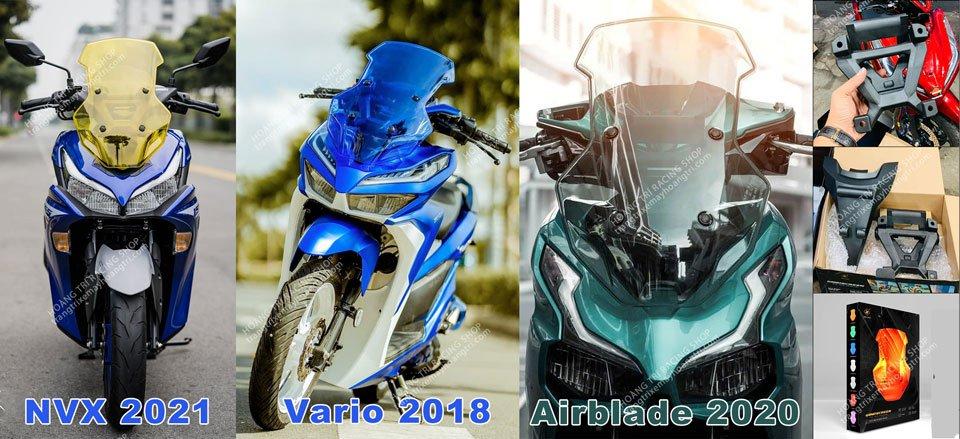 Kính chắn gió kiểu ADV 150 có thể trang bị cho NVX 2021, Vario 2018, Airblade 2020