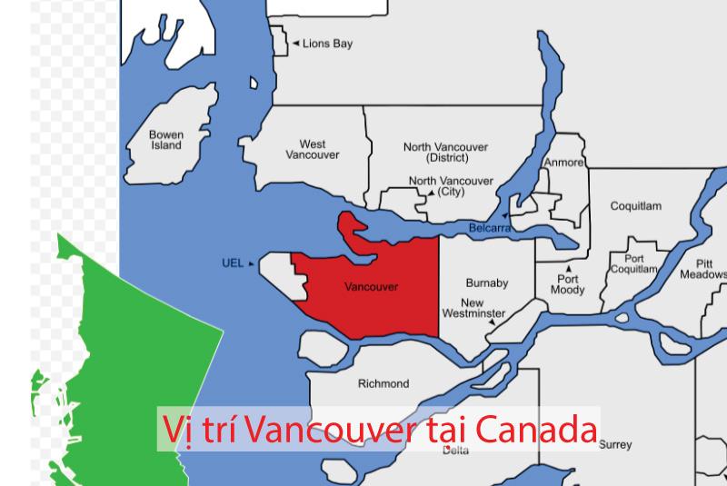 Vị trí Vancouver Canada nằm ở đâu