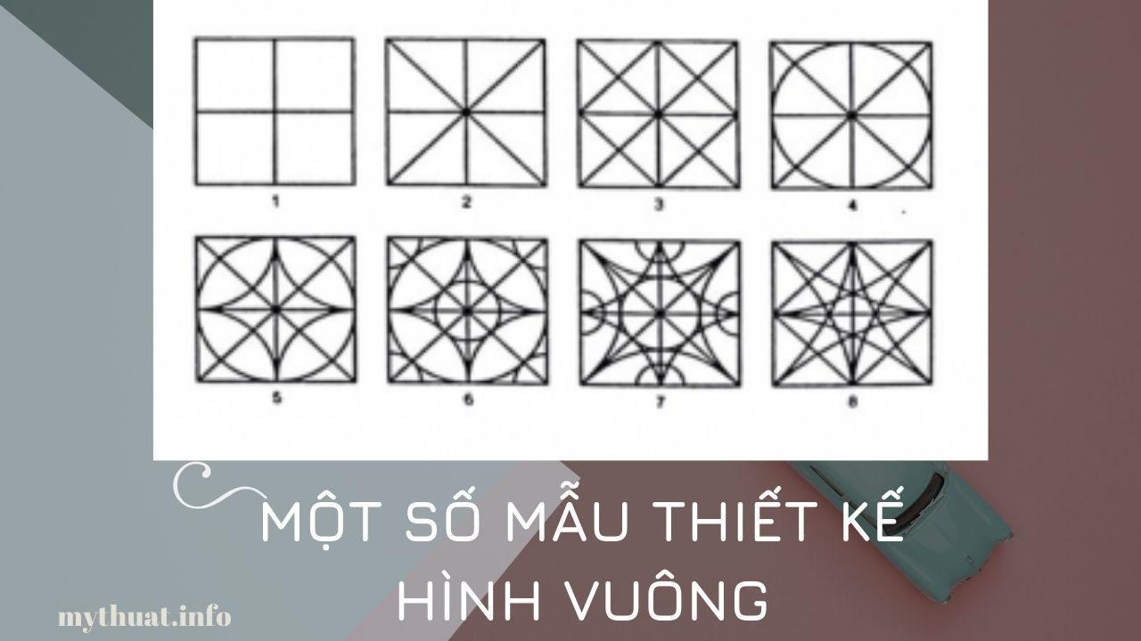 Một số mẫu thiết kế hình vuông (Nguồn Internet)