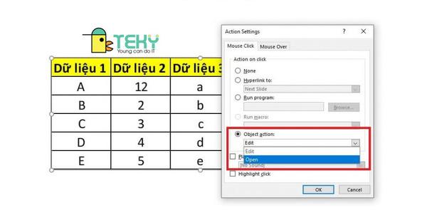 Cách chèn excel vào powerpoint 