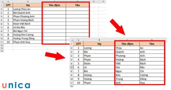 Chia cột trong Excel giúp phân tích và thống kê dữ liệu dễ dàng hơn