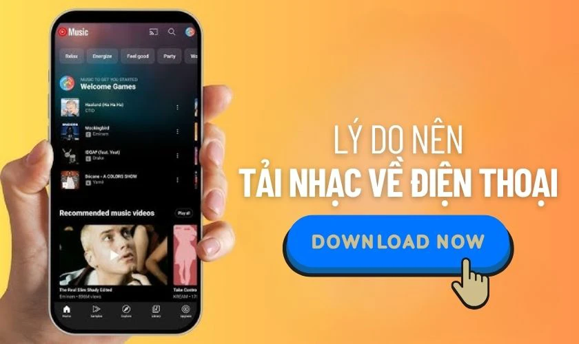 Lý do nên tải nhạc miễn phí về điện thoại