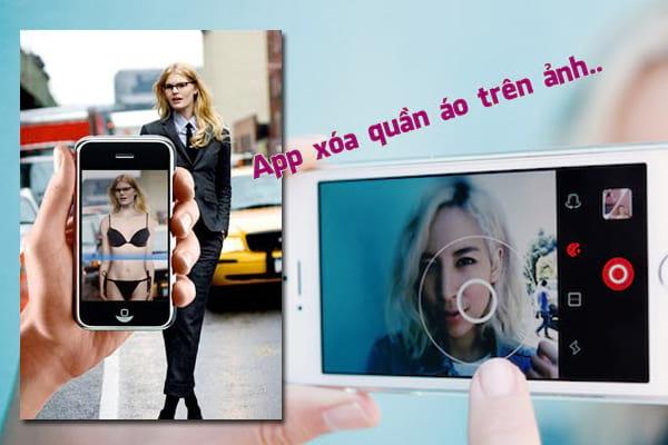 Chỉnh sửa ảnh online, xóa quần áo bằng app trên di động điện thoại