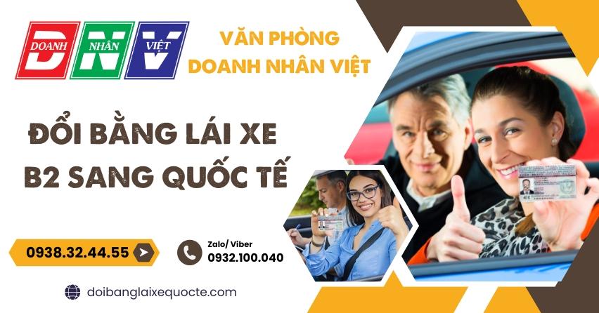 Cách đổi bằng lái xe B2 sang quốc tế online