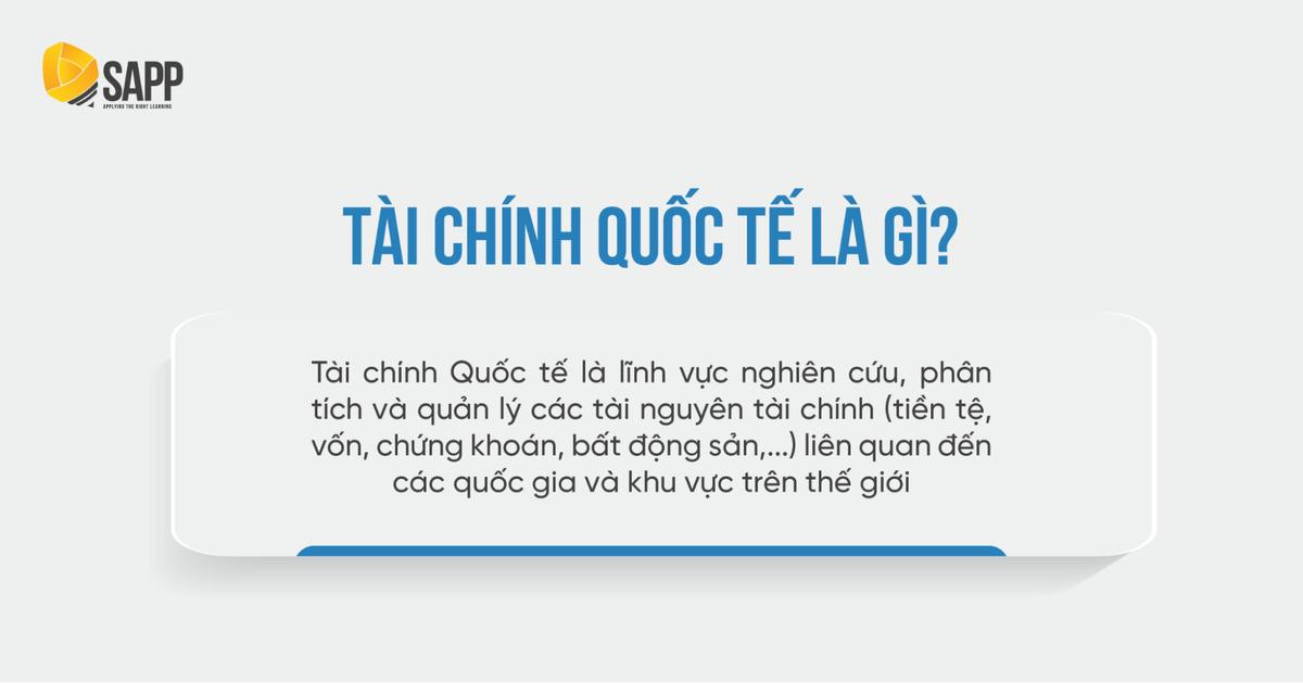 tài chính quốc tế là gì