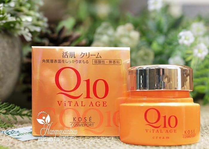 Kem dưỡng da chống lão hóa Kose Q10 Vital Age của Nhật 1