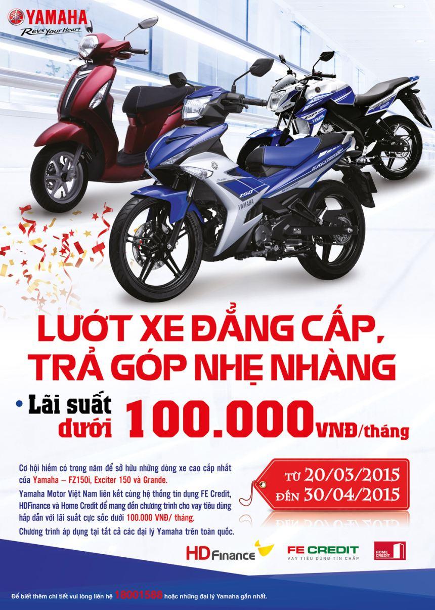 Chương trình mua xe trả góp cùng YAMAHA