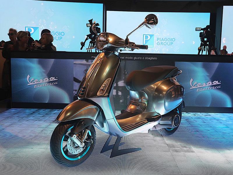 Xe điện Piaggio Vespa Elettrica có thiết kế ấn tượng