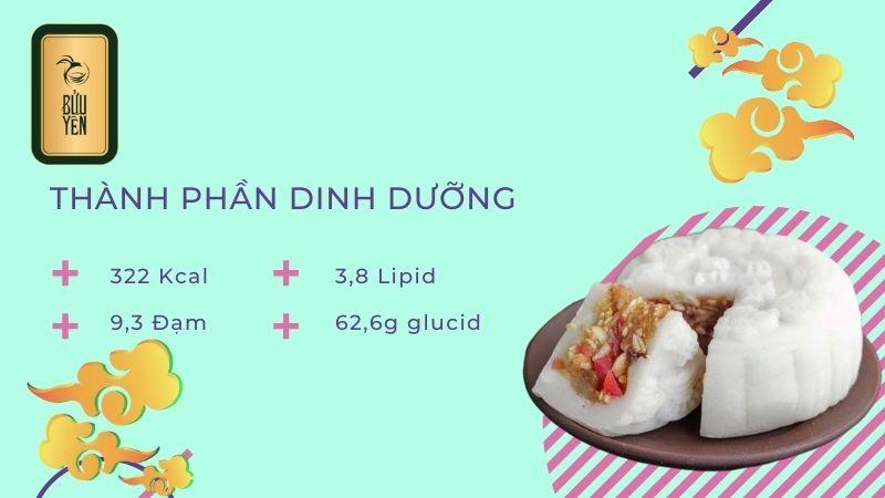 Thành phần dinh dưỡng có trong bánh dẻo