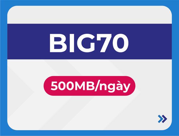 BIG70 với 500 MB/ngày đáp ứng nhu cầu lướt mạng đơn giản