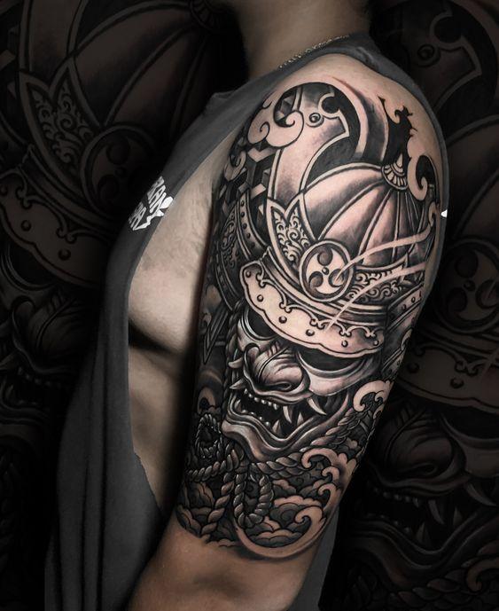 200 mẫu hình xăm mặt quỷ samurai chọn lọc đẹp nhất 2024 - Genztattoo