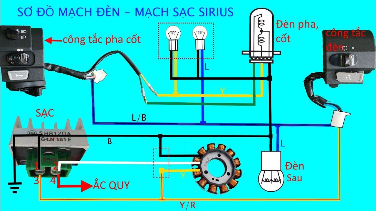 Sơ đồ mạch điện Yamaha Sirius