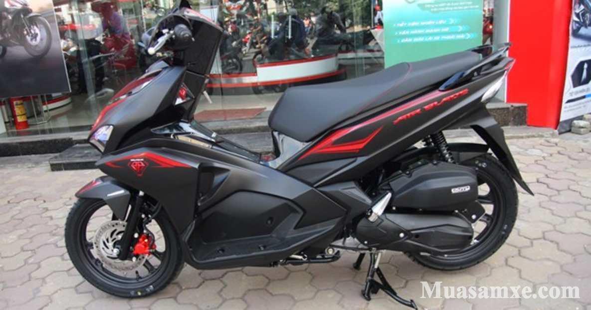 Honda AirBlade 2017 đen nhám giá bao nhiêu? Hình ảnh cận cảnh xe AB 2017